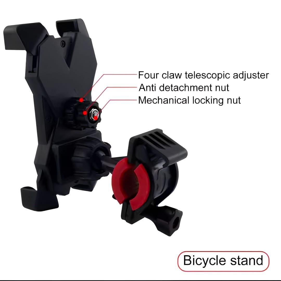 360° Adjustable Shockproof Mobile Phone Holder - Black
