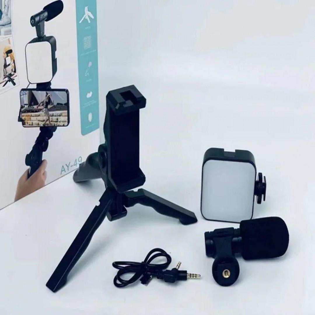 Portable Multipurpose LED Ring Light with Microphone and Tripod