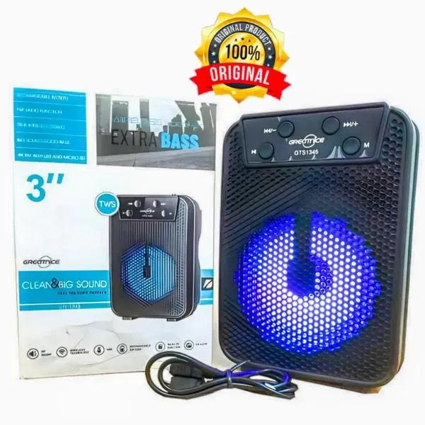 Sleek 15W Mp3 Function Stereo Bluetooth Speaker - 1 Pcs