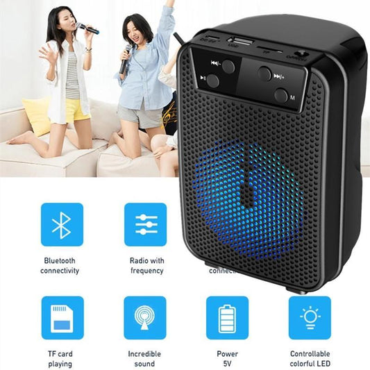 Sleek 15W Mp3 Function Stereo Bluetooth Speaker - 1 Pcs