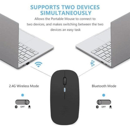 HP W10 Dual Mode Wireless Mouse – Bluetooth + 2.4GHz | Slim Design, Long Battery Life