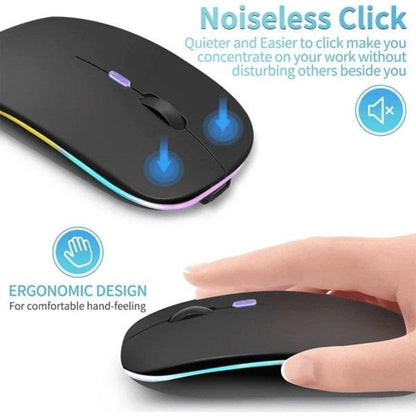 HP W10 Dual Mode Wireless Mouse – Bluetooth + 2.4GHz | Slim Design, Long Battery Life