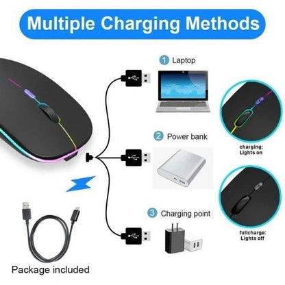 HP W10 Dual Mode Wireless Mouse – Bluetooth + 2.4GHz | Slim Design, Long Battery Life