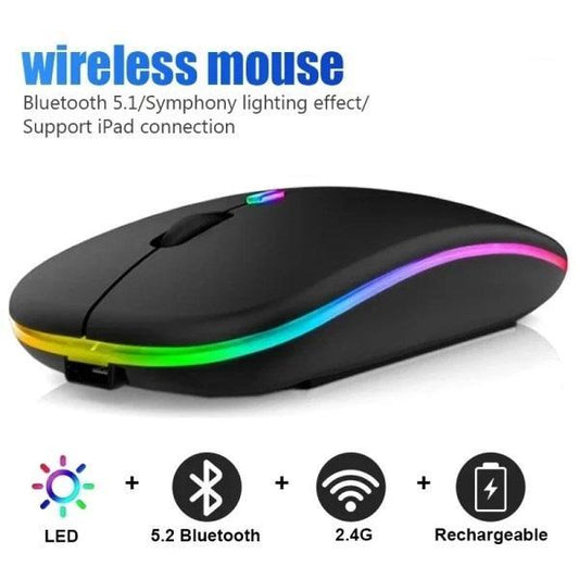 HP W10 Dual Mode Wireless Mouse – Bluetooth + 2.4GHz | Slim Design, Long Battery Life