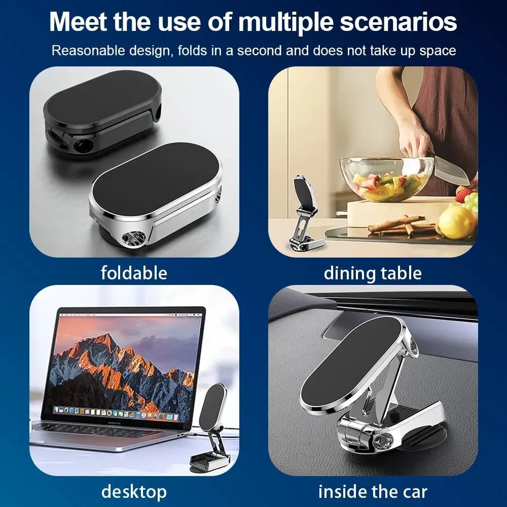 Silver Mobile Phone Holder with USB Earphone Cable Winder