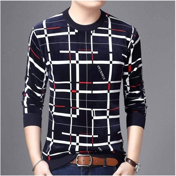 Linning Screen Print Full Sleeves T Shirt For Boys | Casual Party Wear Summer Collection F Shirt For Mens