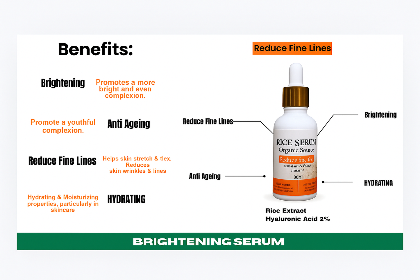 Rice Skin Whitening Serum – Organic Source