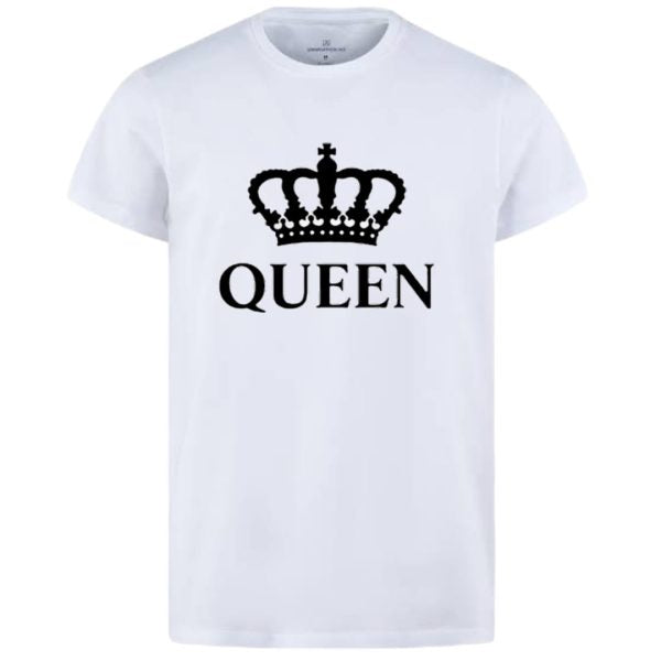 King & Queen Style White T-shirt – King & Queen Design T-shirts  – Best Quality T-shirts For Girls | T-shirt For Women – T-shirt For Boy