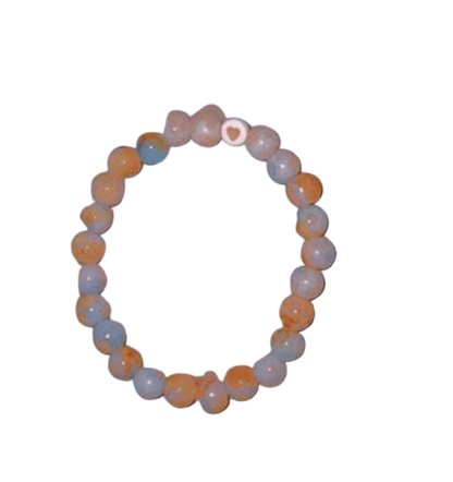 Multiple Beaded Stretch Bracelet with initials