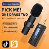 Ultimate K35 Professional Vlogging High Quality Collar Wireless Microphone