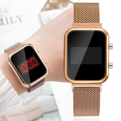 Touch Led Magnet Watch Fashion Casual Sports Men’s Watch Touch Smart Led Digital Watches (without Box)