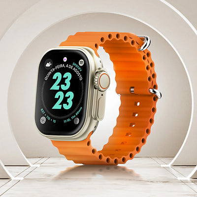 Ultra 7 IN 1 SmartWatch 2.1 Inch Full HD Screen Series 8 Wireless Charging 7 Straps Waterproof
